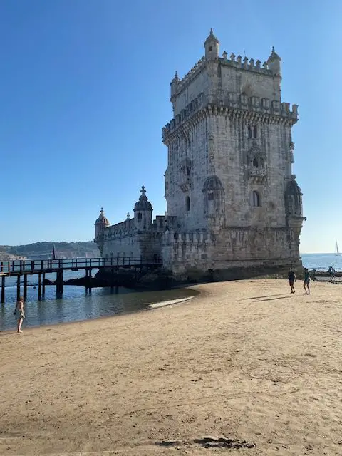 The Belem tower has guarded the entrance to Lisbon, Portugal since the early 16th century.  It is one of the few remaining examples of Manueline Architecture