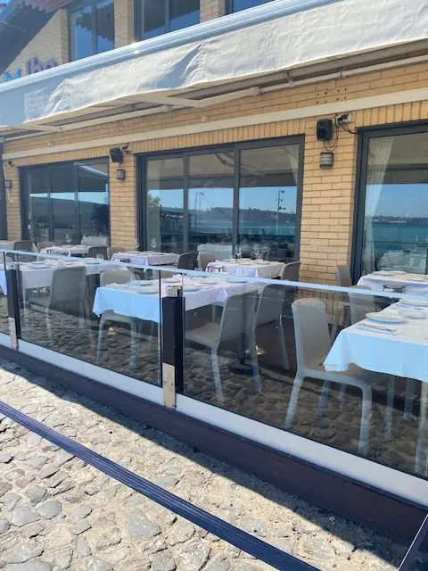 Riverside terrace at Restaurante Ibo, Lisbon