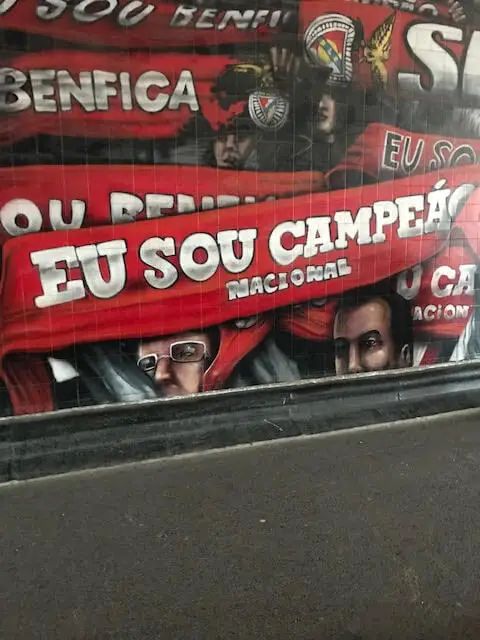 Benfica Graffiti, "I am a Champion," Estádio da Luz
