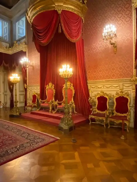 The Throne Room at the Ajuda National Palace in Lisbon