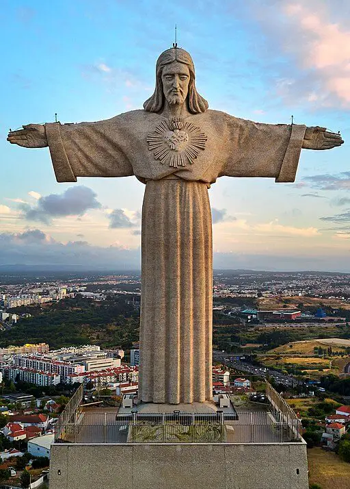 Cristo Rei Statue facing Lisbon, Portugal