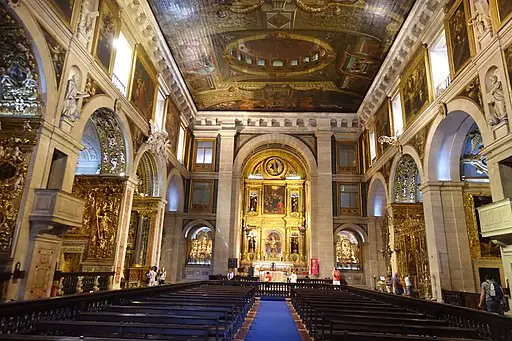 Interior, Sao Roque Church in Lisbon, Portugal