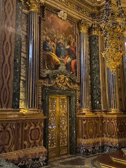 Detail of side panel, Capela de Sao Joao Batista, Igreja de Sao Roque Church, Lisbon