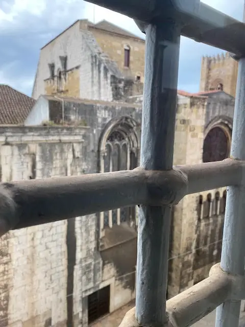View of Lisbon's Se Cathedral from the Aljube Museum of the Resistance