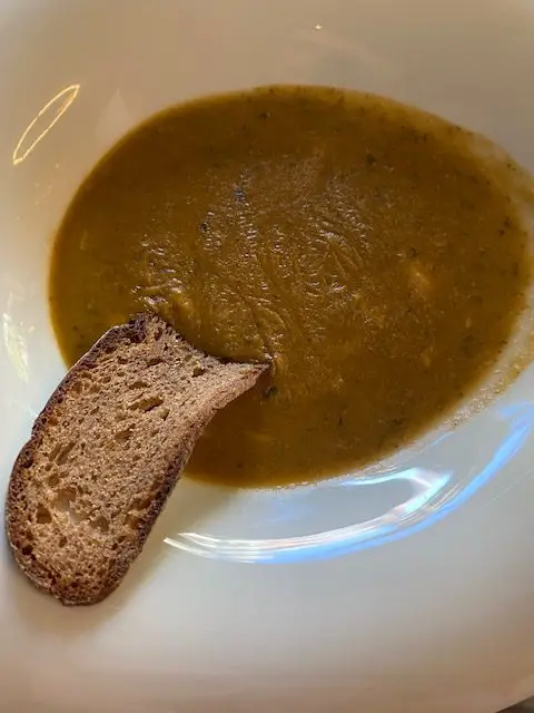 Fish soup with Portuguese truffle cornbread, Cicero Bistrot, Campo de Ourique, Lisbon
