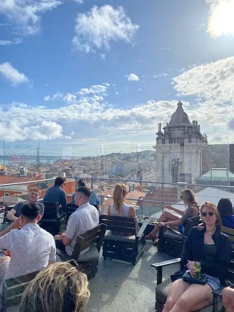 A sunny afternoon at Lisbon's Park Rooftop Bar