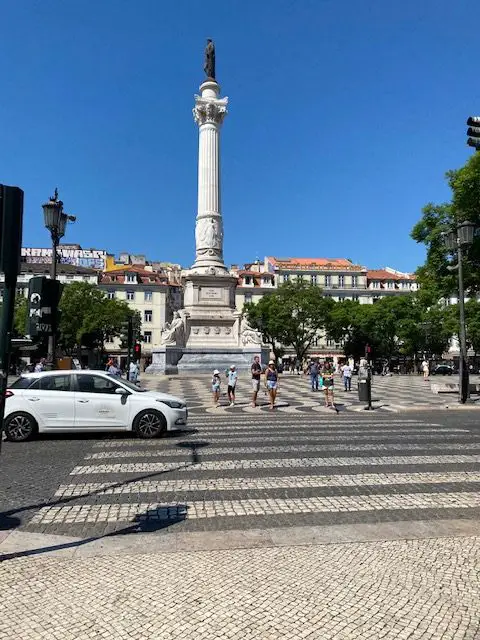 Column of Dom Pedro IV in Lisbon's Rossio Square (Praça Dom Pedro IV)