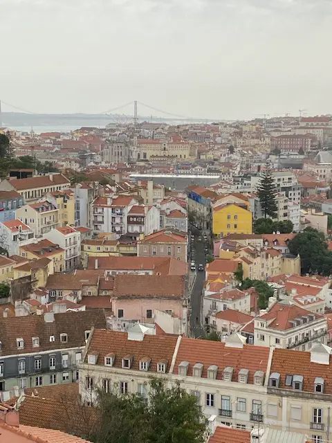 One of many fantastic views of Lisbon from the Castelo São Jorge.