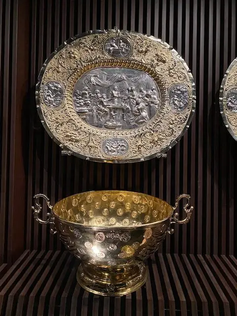 Royal silver held at the Museu do Tesouro Real (Royal Treasure Museum) in Lisbon