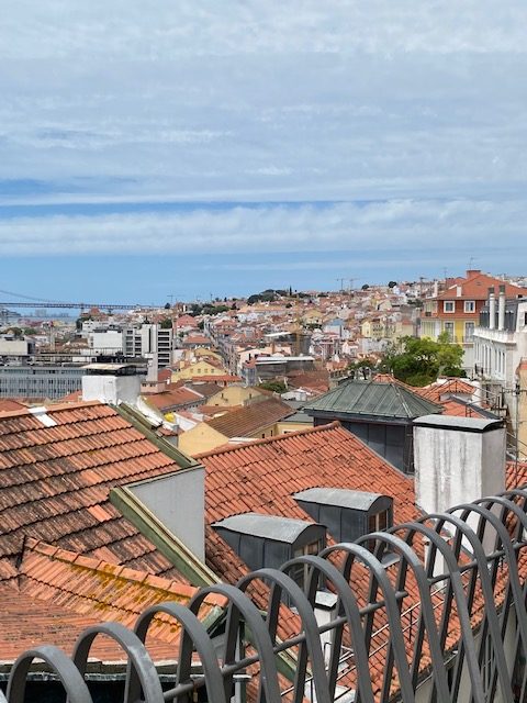 View from Lisbon's Santa Catarina scenic viewpoint