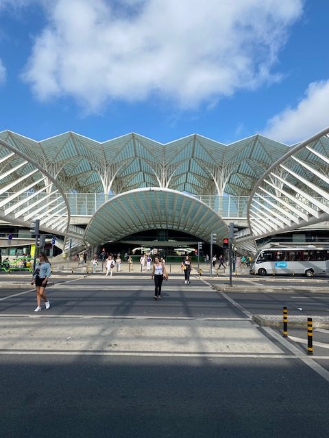 Lisbon's Oriente Metro Station (train, metro, bus station) designed by Santiago Calatrava