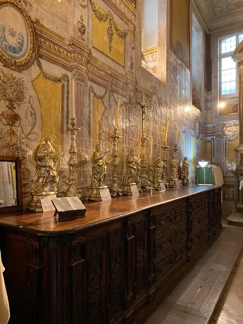 Sacristy of St. Anthony Church in Lisbon, Portugal