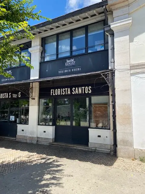 They also sell non-food items at Lisbon's Time Out Market - for example, here the Santos Florist Shop.