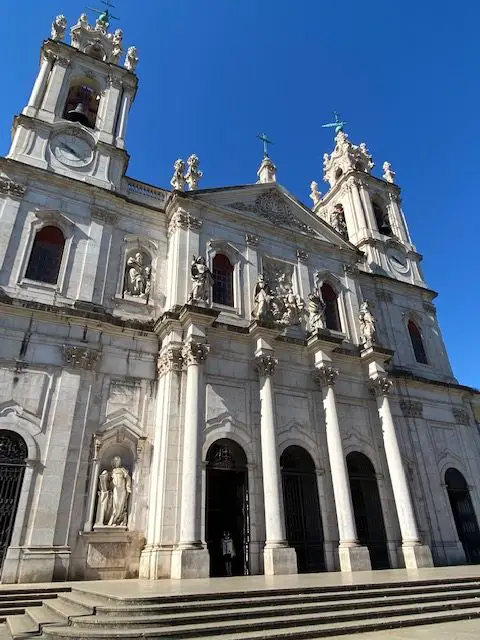 Facade of Lisbon's Basilica da Estrela