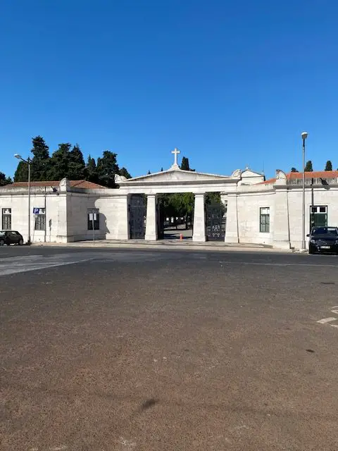 Entry gate, Prazeres Cemetery, Lisbon