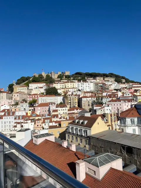 View of Castelo de São Jorge from Lisbon's Hotel Mundial