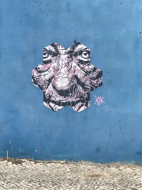 Blue Wall Murals, Lisbon, Portugal