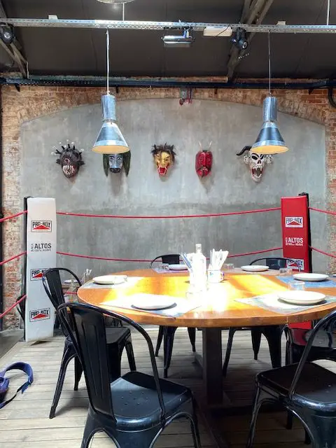 Being able to reserve this table in the wrestling ring at Mex Factory makes this one of the best, quirky restaurants in Lisbon, Portugal