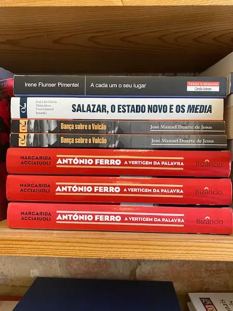 A variety of books are available at the A Vida Portuguesa shop on Largo do Intendente Square in Lisbon