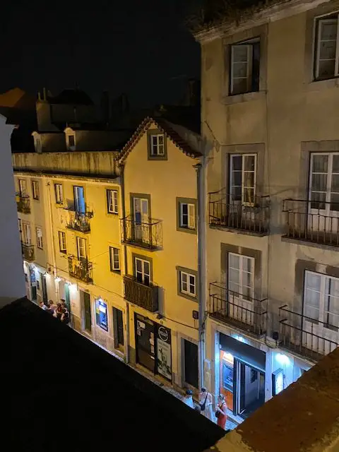 View from the rooftop terrace at Lisbon artspace Zé dos Boys
