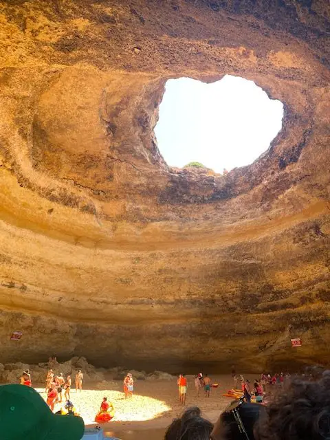 The Benagil Cave in Portugal's southern Algarve region