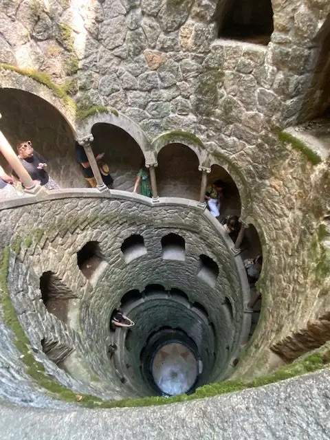 The Initiation Well at Quinta da Regaleira Estate is one of the coolest things to see on a daytrip or overnight rip from Lisbon to Sintra
